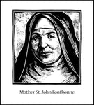 Wood Plaque - Mother St. John Fontbonne by J. Lonneman