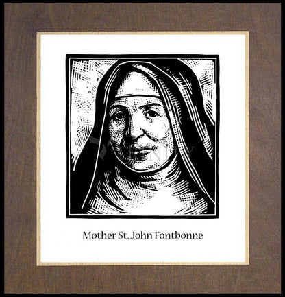 Mother St. John Fontbonne - Wood Plaque Premium by Julie Lonneman - Trinity Stores