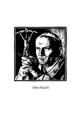 Holy Card - St. John Paul II by J. Lonneman