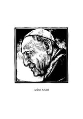 Holy Card - St. John XXIII by J. Lonneman