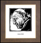Wood Plaque Premium - St. John XXIII by J. Lonneman