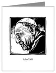 Custom Text Note Card - St. John XXIII by J. Lonneman