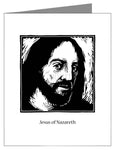 Custom Text Note Card - Jesus by J. Lonneman