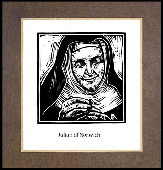 Julian of Norwich - Wood Plaque Premium