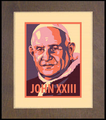 Wood Plaque Premium - St. John XXIII by J. Lonneman