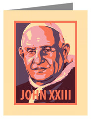 Custom Text Note Card - St. John XXIII by J. Lonneman