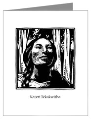 Note Card - St. Kateri Tekakwitha by J. Lonneman