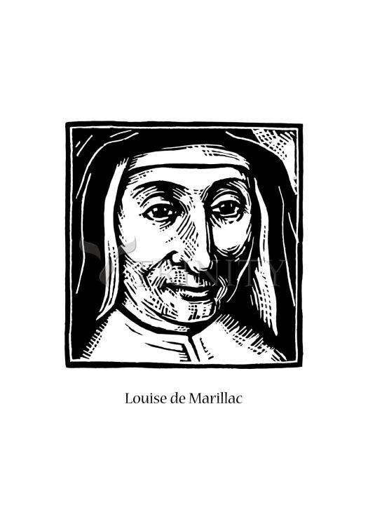 St. Louise de Marillac - Holy Card