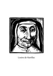 Holy Card - St. Louise de Marillac by J. Lonneman