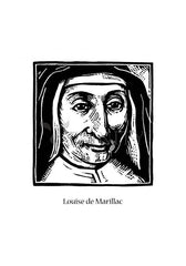 Holy Card - St. Louise de Marillac by J. Lonneman