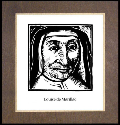 St. Louise de Marillac - Wood Plaque Premium