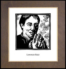 Wood Plaque Premium - St. Lorenzo Ruiz by J. Lonneman