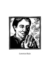 Holy Card - St. Lorenzo Ruiz by J. Lonneman