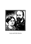 Holy Card - Sts. Louis and Zélie Martin by J. Lonneman