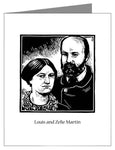 Custom Text Note Card - Sts. Louis and Zélie Martin by J. Lonneman