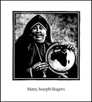 Wood Plaque - Mother Mary Joseph Rogers by J. Lonneman
