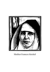 Holy Card - Mother Frances Streitel by J. Lonneman