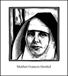 Wood Plaque - Mother Frances Streitel by J. Lonneman