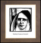 Wood Plaque Premium - Mother Frances Streitel by J. Lonneman