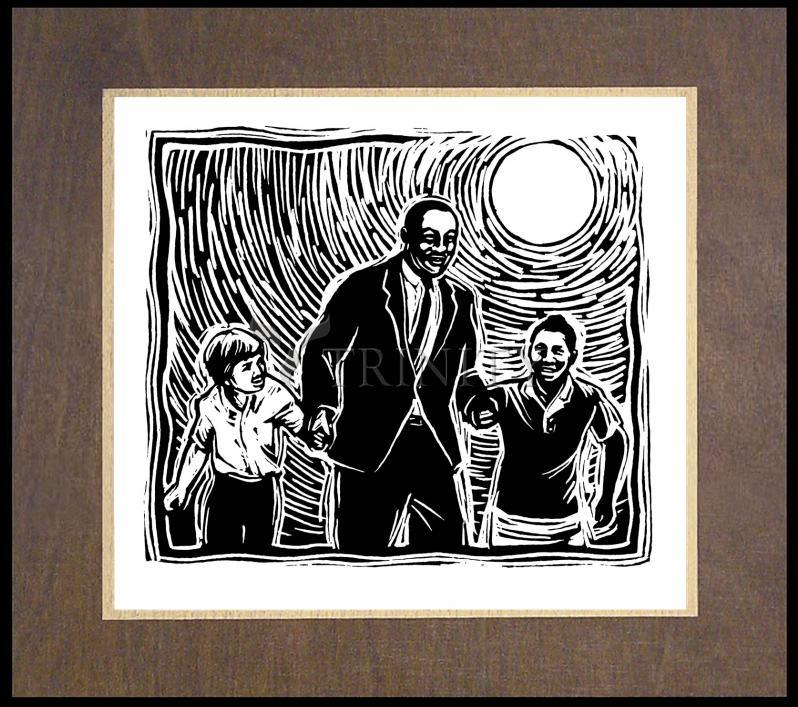 Martin Luther King's Dream - Wood Plaque Premium by Julie Lonneman - Trinity Stores
