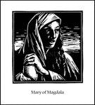 Wood Plaque - St. Mary Magdalene by J. Lonneman