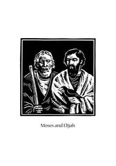 Holy Card - Moses and Elijah by J. Lonneman