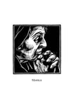 Holy Card - St. Monica by J. Lonneman