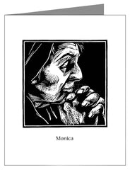 Custom Text Note Card - St. Monica by J. Lonneman