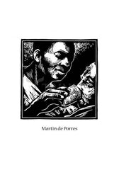 Holy Card - St. Martin de Porres by J. Lonneman