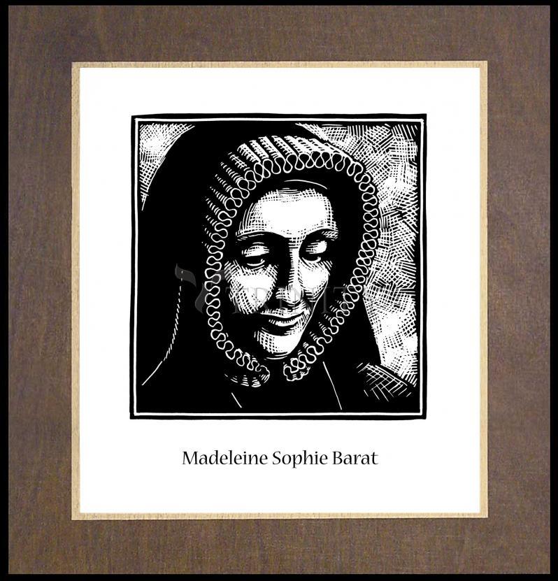 St. Madeleine Sophie Barat - Wood Plaque Premium