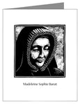 Custom Text Note Card - St. Madeleine Sophie Barat by J. Lonneman