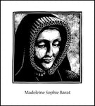 Wood Plaque - St. Madeleine Sophie Barat by J. Lonneman