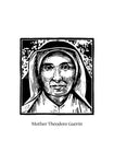 Holy Card - St. Mother Théodore Guérin by J. Lonneman