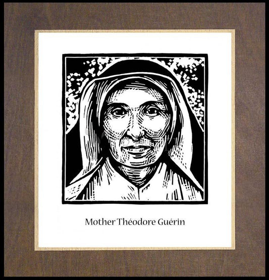 St. Mother Théodore Guérin - Wood Plaque Premium