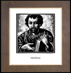 Wood Plaque Premium - St. Matthew by J. Lonneman