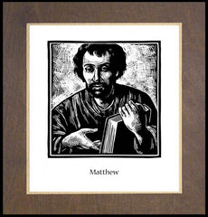 Wood Plaque Premium - St. Matthew by J. Lonneman