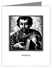 Custom Text Note Card - St. Matthew by J. Lonneman