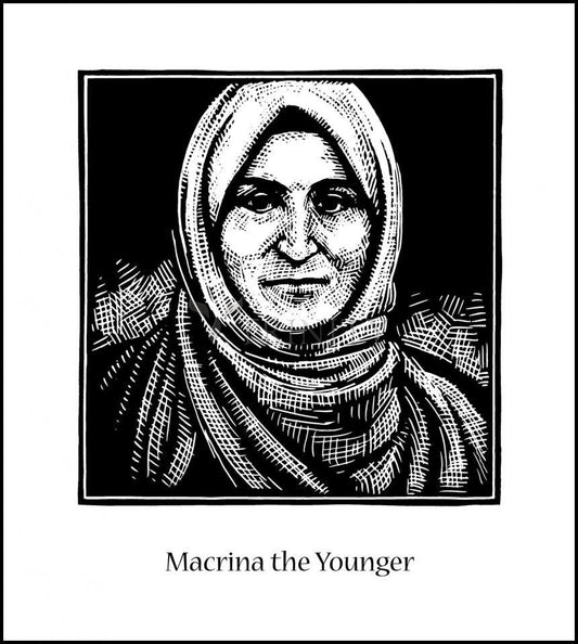 St. Macrina the Younger - Wood Plaque