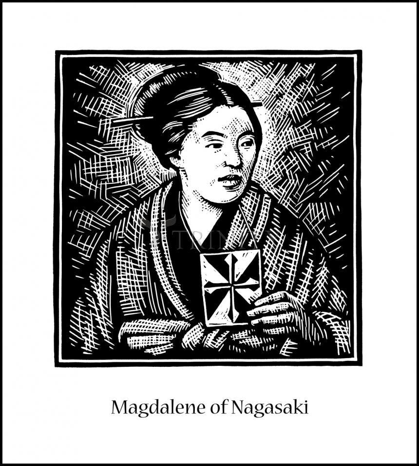 St. Magdalene of Nagasaki - Wood Plaque by Julie Lonneman - Trinity Stores
