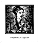 Wood Plaque - St. Magdalene of Nagasaki by J. Lonneman