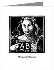 Custom Text Note Card - Marguerite Naseau by J. Lonneman