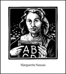 Wood Plaque - Marguerite Naseau by J. Lonneman