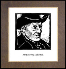 Wood Plaque Premium - St. John Henry Newman by J. Lonneman