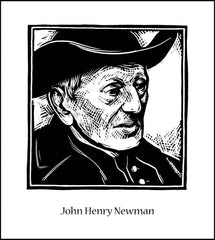 Wood Plaque - St. John Henry Newman by J. Lonneman