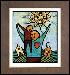 Wood Plaque Premium - Parent and Child by J. Lonneman