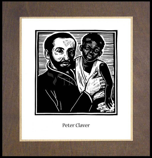 St. Peter Claver - Wood Plaque Premium