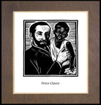 Wood Plaque Premium - St. Peter Claver by J. Lonneman