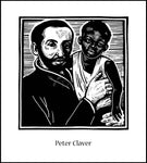 Wood Plaque - St. Peter Claver by J. Lonneman