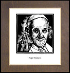 Wood Plaque Premium - Pope Francis by J. Lonneman
