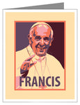 Custom Text Note Card - Pope Francis by J. Lonneman